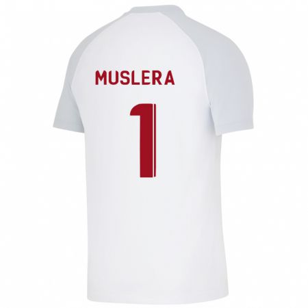 Kandiny Niño Camiseta Fernando Muslera #1 Blanco 2ª Equipación 2023/24 La Camisa Chile