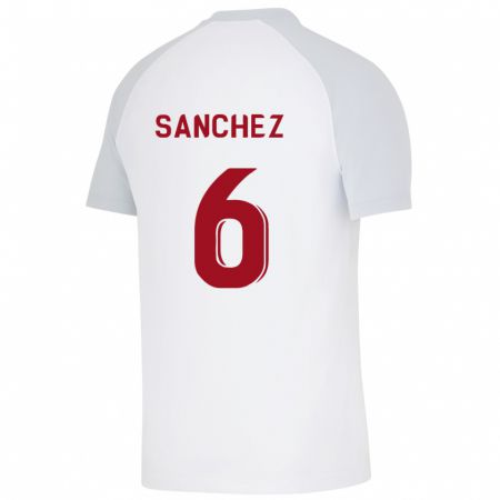 Kandiny Niño Camiseta Davinson Sánchez #6 Blanco 2ª Equipación 2023/24 La Camisa Chile