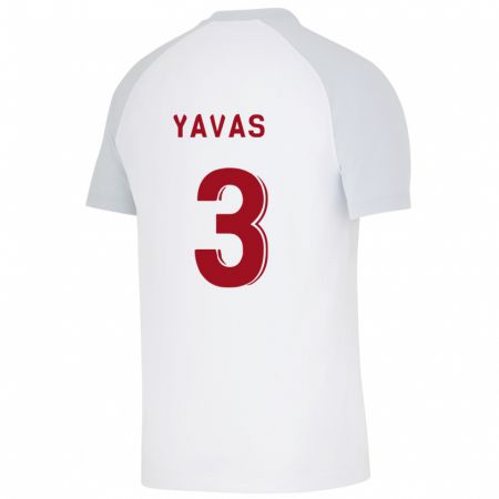 Kandiny Niño Camiseta Arda Yavas #3 Blanco 2ª Equipación 2023/24 La Camisa Chile