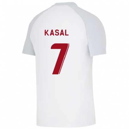 Kandiny Niño Camiseta Yasin Kasal #7 Blanco 2ª Equipación 2023/24 La Camisa Chile