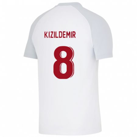 Kandiny Niño Camiseta Berk Kizildemir #8 Blanco 2ª Equipación 2023/24 La Camisa Chile