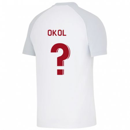 Kandiny Niño Camiseta Umut Okol #0 Blanco 2ª Equipación 2023/24 La Camisa Chile