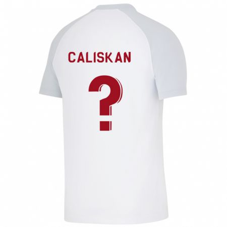 Kandiny Niño Camiseta Mahmuthan Caliskan #0 Blanco 2ª Equipación 2023/24 La Camisa Chile