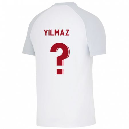 Kandiny Niño Camiseta Berat Yilmaz #0 Blanco 2ª Equipación 2023/24 La Camisa Chile