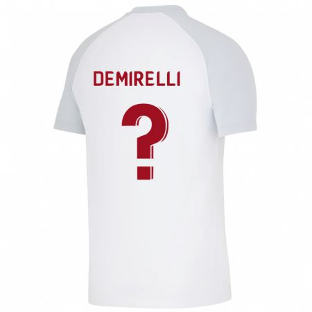 Kandiny Niño Camiseta Ahmet Demirelli #0 Blanco 2ª Equipación 2023/24 La Camisa Chile