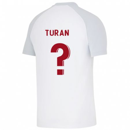 Kandiny Niño Camiseta Hasan Turan #0 Blanco 2ª Equipación 2023/24 La Camisa Chile