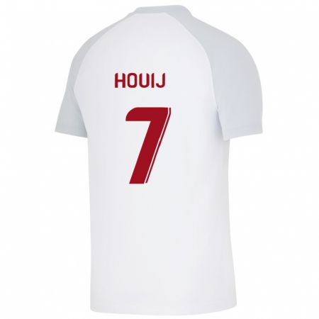 Kandiny Niño Camiseta Mariem Houij #7 Blanco 2ª Equipación 2023/24 La Camisa Chile