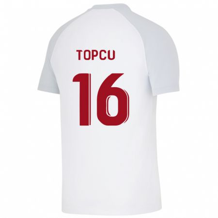 Kandiny Niño Camiseta Ebru Topçu #16 Blanco 2ª Equipación 2023/24 La Camisa Chile