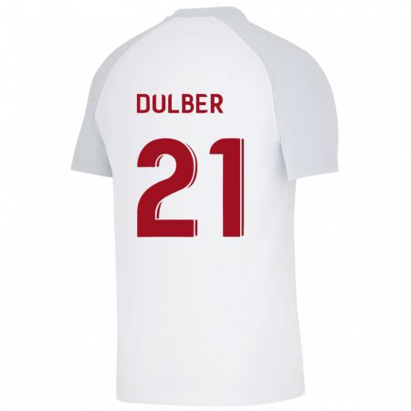 Kandiny Niño Camiseta Didem Dülber #21 Blanco 2ª Equipación 2023/24 La Camisa Chile