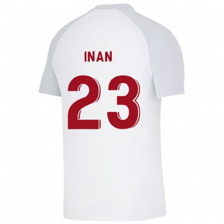 Kandiny Niño Camiseta Müge İnan #23 Blanco 2ª Equipación 2023/24 La Camisa Chile