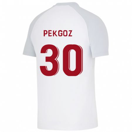 Kandiny Niño Camiseta Berra Pekgöz #30 Blanco 2ª Equipación 2023/24 La Camisa Chile