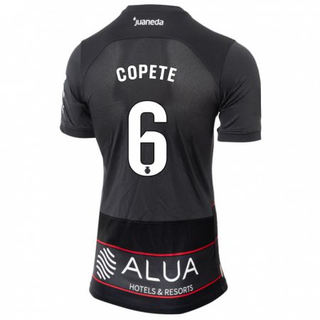 Kandiny Niño Camiseta José Copete #6 Negro 2ª Equipación 2023/24 La Camisa Chile