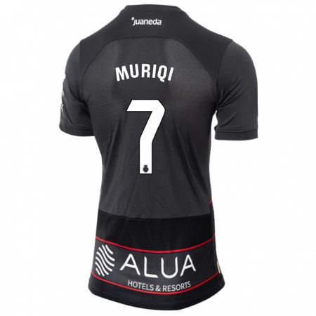 Kandiny Niño Camiseta Vedat Muriqi #7 Negro 2ª Equipación 2023/24 La Camisa Chile