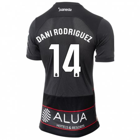 Kandiny Niño Camiseta Dani Rodríguez #14 Negro 2ª Equipación 2023/24 La Camisa Chile