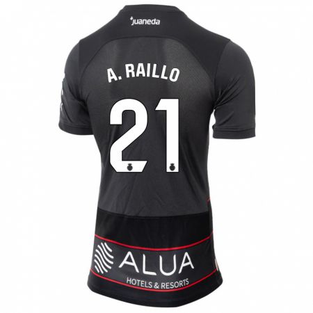 Kandiny Niño Camiseta Antonio Raíllo #21 Negro 2ª Equipación 2023/24 La Camisa Chile