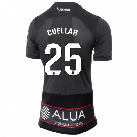 Kandiny Niño Camiseta Iván Cuéllar #25 Negro 2ª Equipación 2023/24 La Camisa Chile