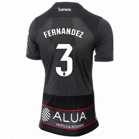Kandiny Niño Camiseta Marcos Fernández #3 Negro 2ª Equipación 2023/24 La Camisa Chile