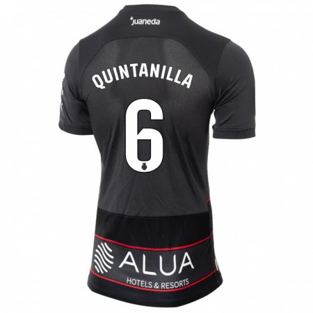 Kandiny Niño Camiseta Rubén Quintanilla #6 Negro 2ª Equipación 2023/24 La Camisa Chile