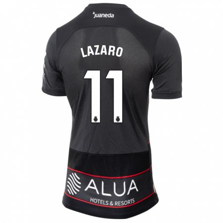 Kandiny Niño Camiseta Victor Lázaro #11 Negro 2ª Equipación 2023/24 La Camisa Chile
