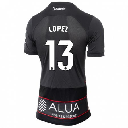 Kandiny Niño Camiseta Iván López #13 Negro 2ª Equipación 2023/24 La Camisa Chile