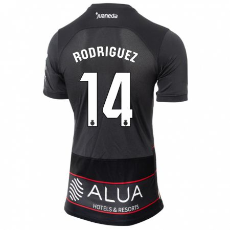Kandiny Niño Camiseta Diego Rodríguez #14 Negro 2ª Equipación 2023/24 La Camisa Chile