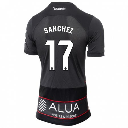 Kandiny Niño Camiseta Avelino Sánchez #17 Negro 2ª Equipación 2023/24 La Camisa Chile