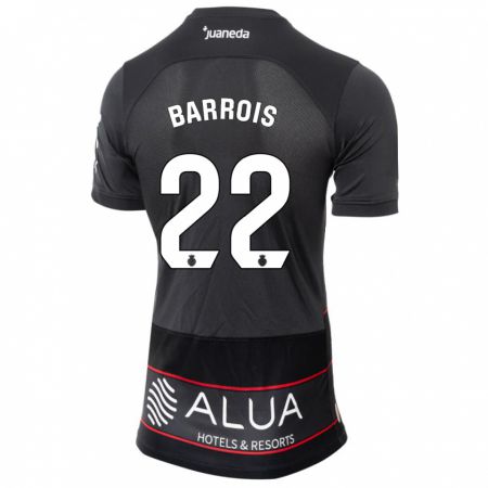 Kandiny Niño Camiseta Eliott Barrois #22 Negro 2ª Equipación 2023/24 La Camisa Chile