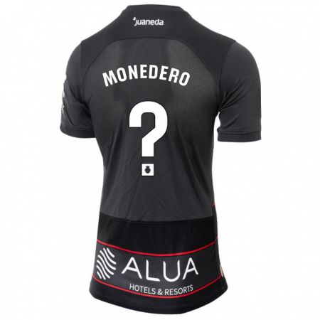 Kandiny Niño Camiseta Marc Monedero #0 Negro 2ª Equipación 2023/24 La Camisa Chile