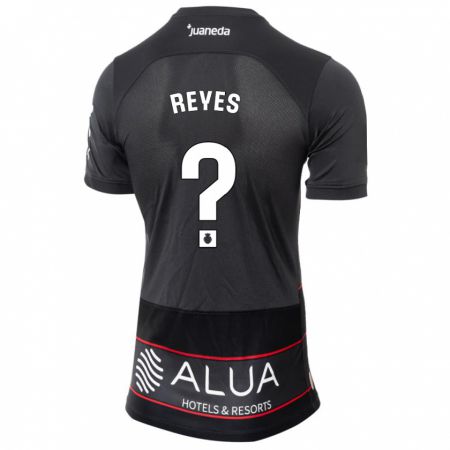 Kandiny Niño Camiseta Borja Reyes #0 Negro 2ª Equipación 2023/24 La Camisa Chile