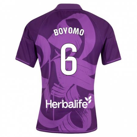 Kandiny Niño Camiseta Enzo Boyomo #6 Violeta 2ª Equipación 2023/24 La Camisa Chile