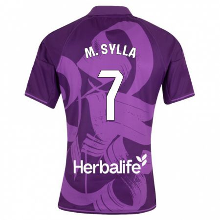 Kandiny Niño Camiseta Mamadou Sylla #7 Violeta 2ª Equipación 2023/24 La Camisa Chile