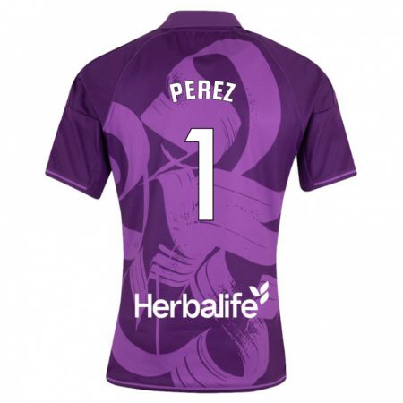 Kandiny Niño Camiseta Fer Pérez #1 Violeta 2ª Equipación 2023/24 La Camisa Chile