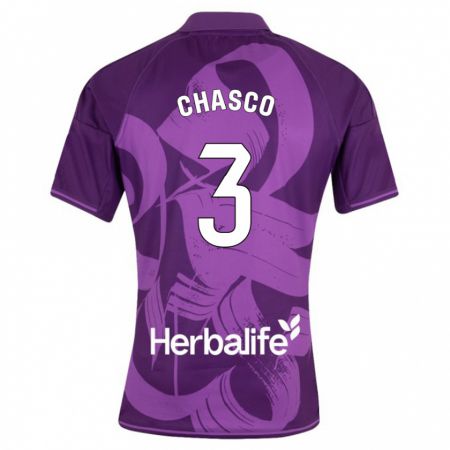 Kandiny Niño Camiseta Raúl Chasco #3 Violeta 2ª Equipación 2023/24 La Camisa Chile