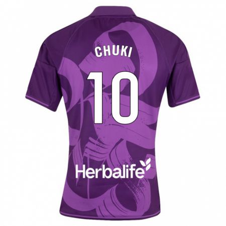 Kandiny Niño Camiseta Chuki #10 Violeta 2ª Equipación 2023/24 La Camisa Chile