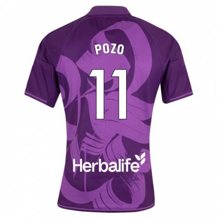 Kandiny Niño Camiseta Manuel Pozo #11 Violeta 2ª Equipación 2023/24 La Camisa Chile