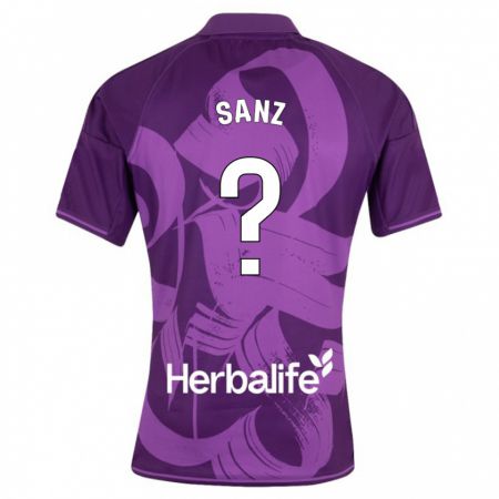 Kandiny Niño Camiseta David Sanz #0 Violeta 2ª Equipación 2023/24 La Camisa Chile