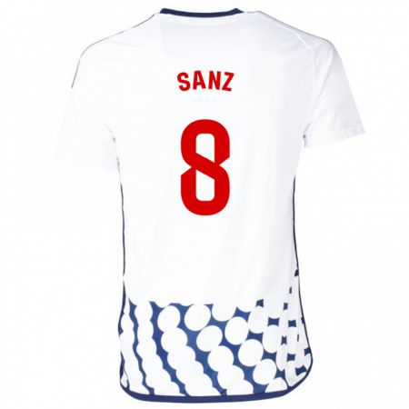 Kandiny Niño Camiseta Álvaro Sanz #8 Blanco 2ª Equipación 2023/24 La Camisa Chile