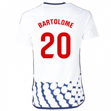 Kandiny Niño Camiseta Diego Bartolomé #20 Blanco 2ª Equipación 2023/24 La Camisa Chile