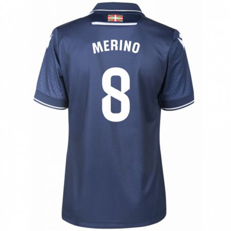 Kandiny Niño Camiseta Mikel Merino #8 Armada 2ª Equipación 2023/24 La Camisa Chile