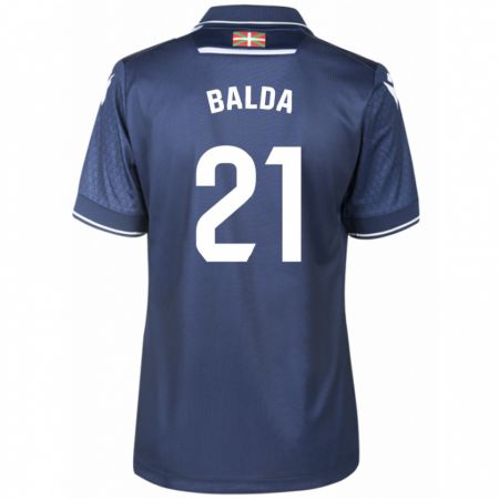 Kandiny Niño Camiseta Jon Balda #21 Armada 2ª Equipación 2023/24 La Camisa Chile