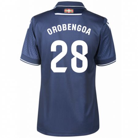 Kandiny Niño Camiseta Ekain Orobengoa #28 Armada 2ª Equipación 2023/24 La Camisa Chile