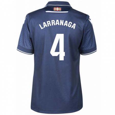 Kandiny Niño Camiseta Aitor Larrañaga #4 Armada 2ª Equipación 2023/24 La Camisa Chile