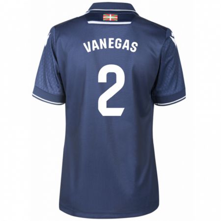 Kandiny Niño Camiseta Manuela Vanegas Cataño #2 Armada 2ª Equipación 2023/24 La Camisa Chile