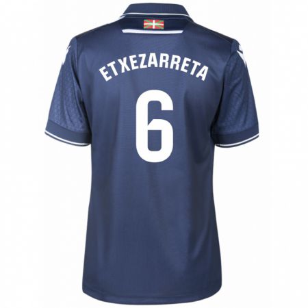 Kandiny Niño Camiseta Ane Etxezarreta Aierbe #6 Armada 2ª Equipación 2023/24 La Camisa Chile