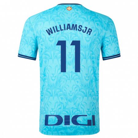 Kandiny Niño Camiseta Nico Williams #11 Cielo Azul 2ª Equipación 2023/24 La Camisa Chile
