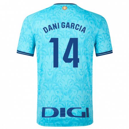 Kandiny Niño Camiseta Dani García #14 Cielo Azul 2ª Equipación 2023/24 La Camisa Chile