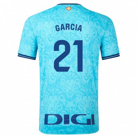 Kandiny Niño Camiseta Beñat García #21 Cielo Azul 2ª Equipación 2023/24 La Camisa Chile