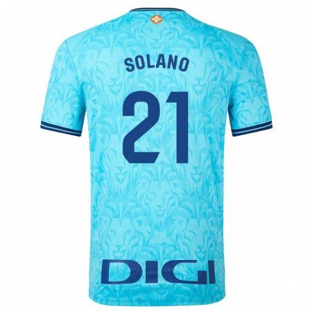 Kandiny Niño Camiseta Bibiane Schulze-Solano #21 Cielo Azul 2ª Equipación 2023/24 La Camisa Chile