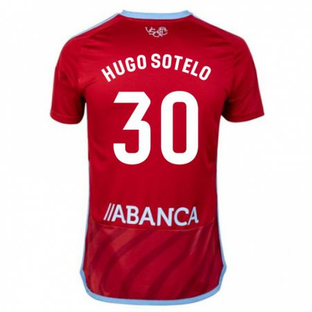 Kandiny Niño Camiseta Hugo Sotelo #30 Rojo 2ª Equipación 2023/24 La Camisa Chile