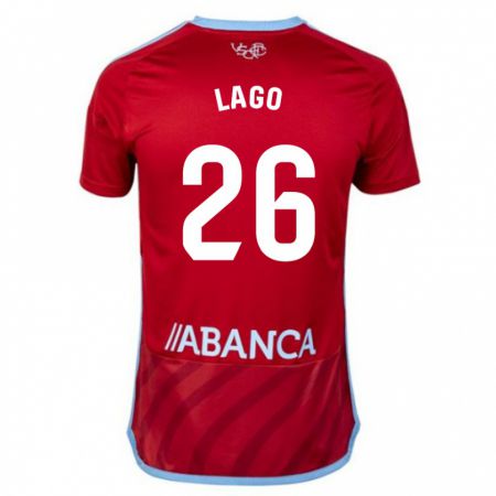 Kandiny Niño Camiseta Yoel Lago #26 Rojo 2ª Equipación 2023/24 La Camisa Chile
